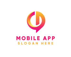 Comment - Modern Gradient Chat Application logo design