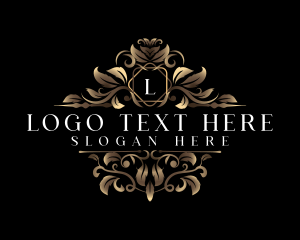 Letttermark - Elegant Ornamental Floral logo design