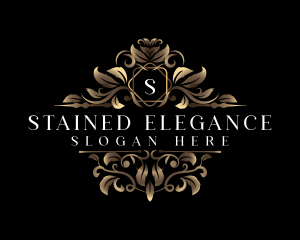 Elegant Ornamental Floral logo design