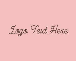 Script - Cursive Minimalist Business logo design