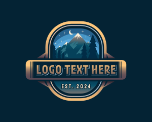 Outdoor Mountain Trekking Logo