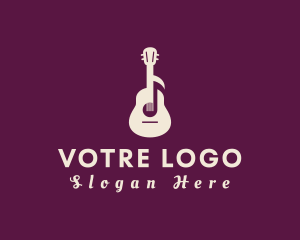 Guitar Music Note Logo