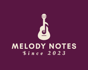 Notes - Guitar Music Note logo design