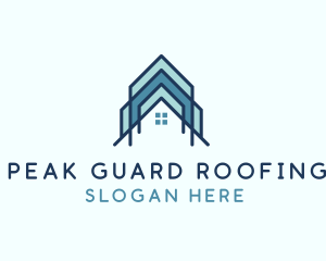 Apartment Realtor Roofing logo design