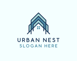 Apartment - Apartment Realtor Roofing logo design