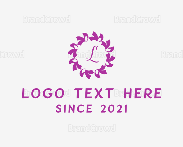 Cosmetic Beauty Ribbon Logo