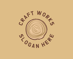 Crafting - Nature Craft Wood logo design