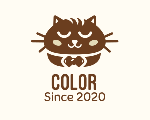 Feline - Brown Cat Bread logo design