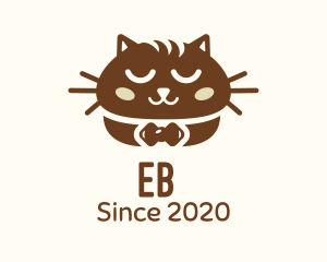 Pussycat - Brown Cat Bread logo design
