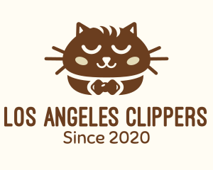 Pet Care - Brown Cat Bread logo design