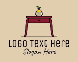 File Cabinet - Table Dresser Furniture logo design