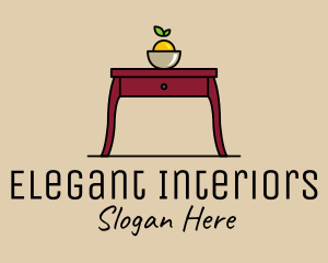 Table Dresser Furniture logo design