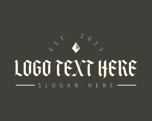 Goth - Premium Gothic Company logo design