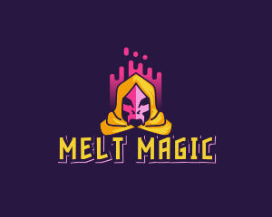 Skeleton Evil Wizard logo design