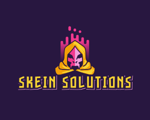 Skeleton Evil Wizard logo design