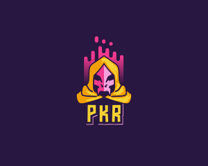 Skeleton Evil Wizard logo design