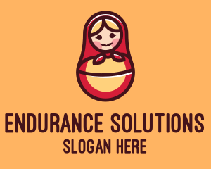 Russian Matryoshka Doll logo design