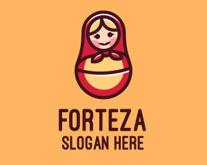 Russian Matryoshka Doll logo design