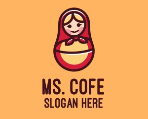 Russian Matryoshka Doll logo design