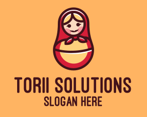 Russian Matryoshka Doll logo design