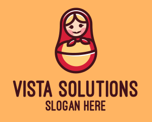 Russian Matryoshka Doll logo design