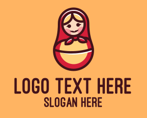 Cute - Russian Matryoshka Doll logo design