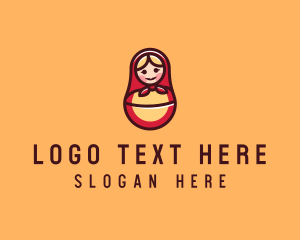 Russian Matryoshka Doll logo design