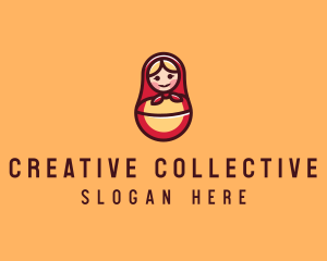 Russian Matryoshka Doll logo design