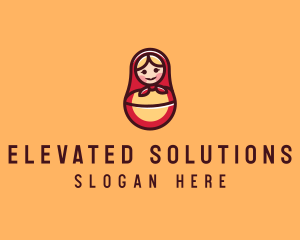 Russian Matryoshka Doll logo design