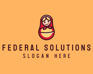 Russian Matryoshka Doll logo design