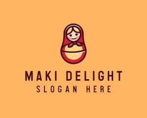 Russian Matryoshka Doll logo design