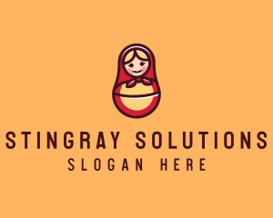 Russian Matryoshka Doll logo design