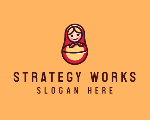 Russian Matryoshka Doll logo design