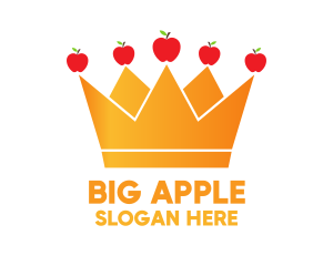 Orange Crown Apples logo design