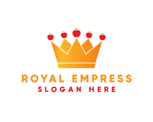 Orange Crown Apples logo design