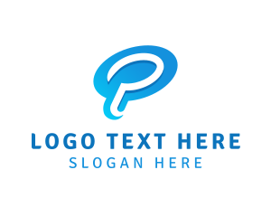 Social Media - Startup Business Letter P logo design