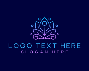 Zen - Yoga Lotus Spa logo design