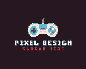 Pixel Game Console logo design