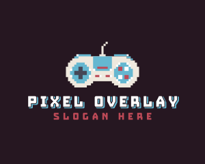 Pixel Game Console logo design