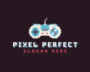 Pixel Game Console logo design