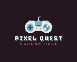 Pixel Game Console logo design