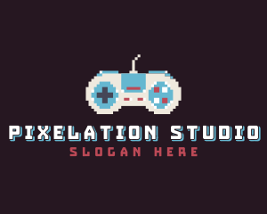 Pixel Game Console logo design