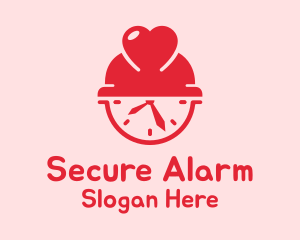 Alarm - Love Alarm Bell logo design