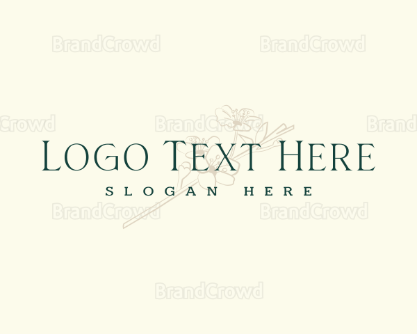 Elegant Floral Boutique Logo