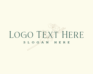 Wordmark - Elegant Floral Boutique logo design