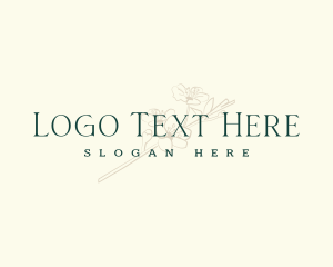 Elegant Floral Boutique logo design