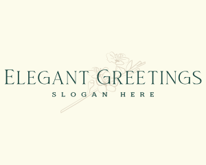 Elegant Floral Boutique logo design