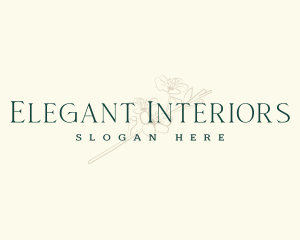 Elegant Floral Boutique logo design