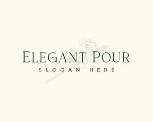 Elegant Floral Boutique logo design