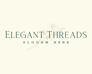 Elegant Floral Boutique logo design